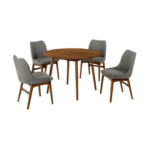 Arcadia - Round Dining Set - Premium 5 Piece Dining Room Sets from Armen Living - Just $1312.50! Shop now at brett interiors