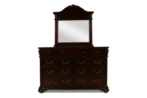 Emilie - Mirror - Tudor Brown - Premium Bedroom Mirrors from New Classic - Just $200! Shop now at brett interiors