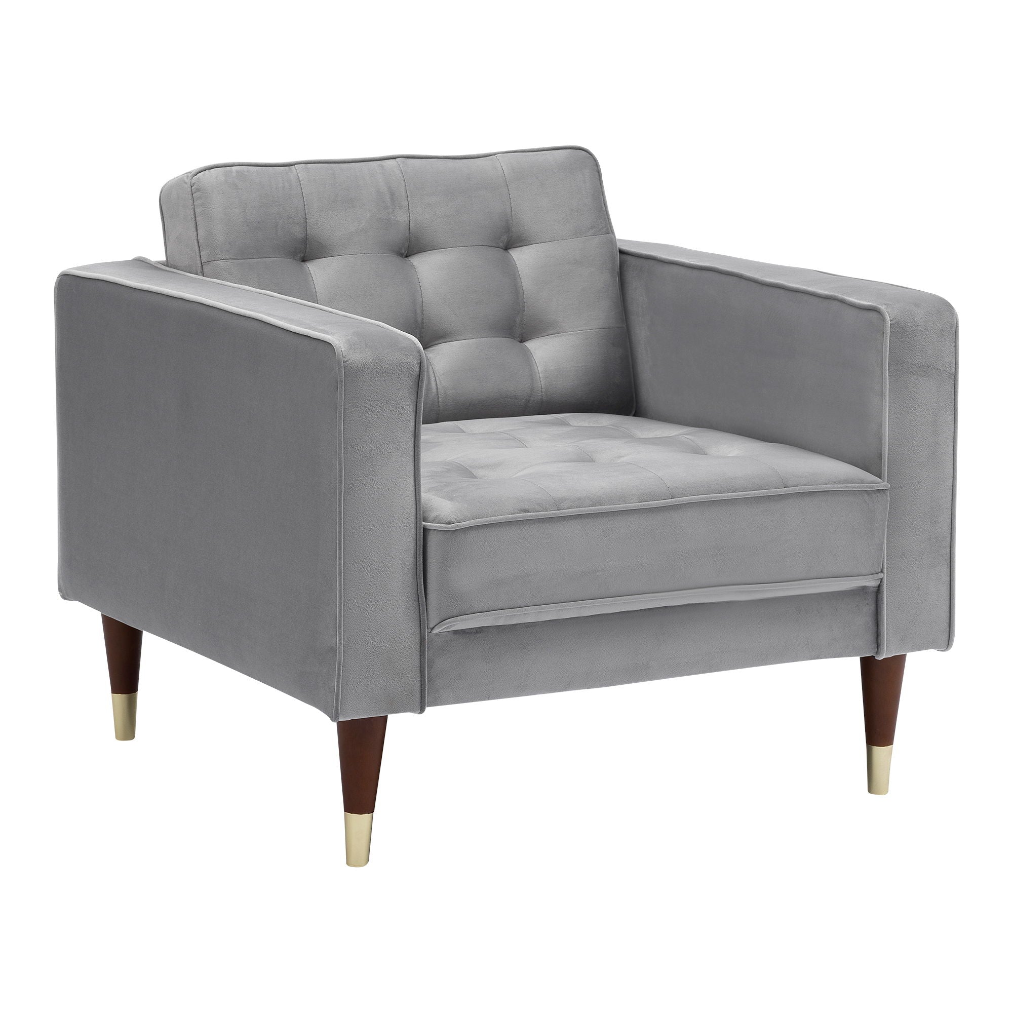 Somerset - Velvet Mid Century - Modern Club Chair - Premium Club Chairs from Armen Living - Just $685! Shop now at brett interiors