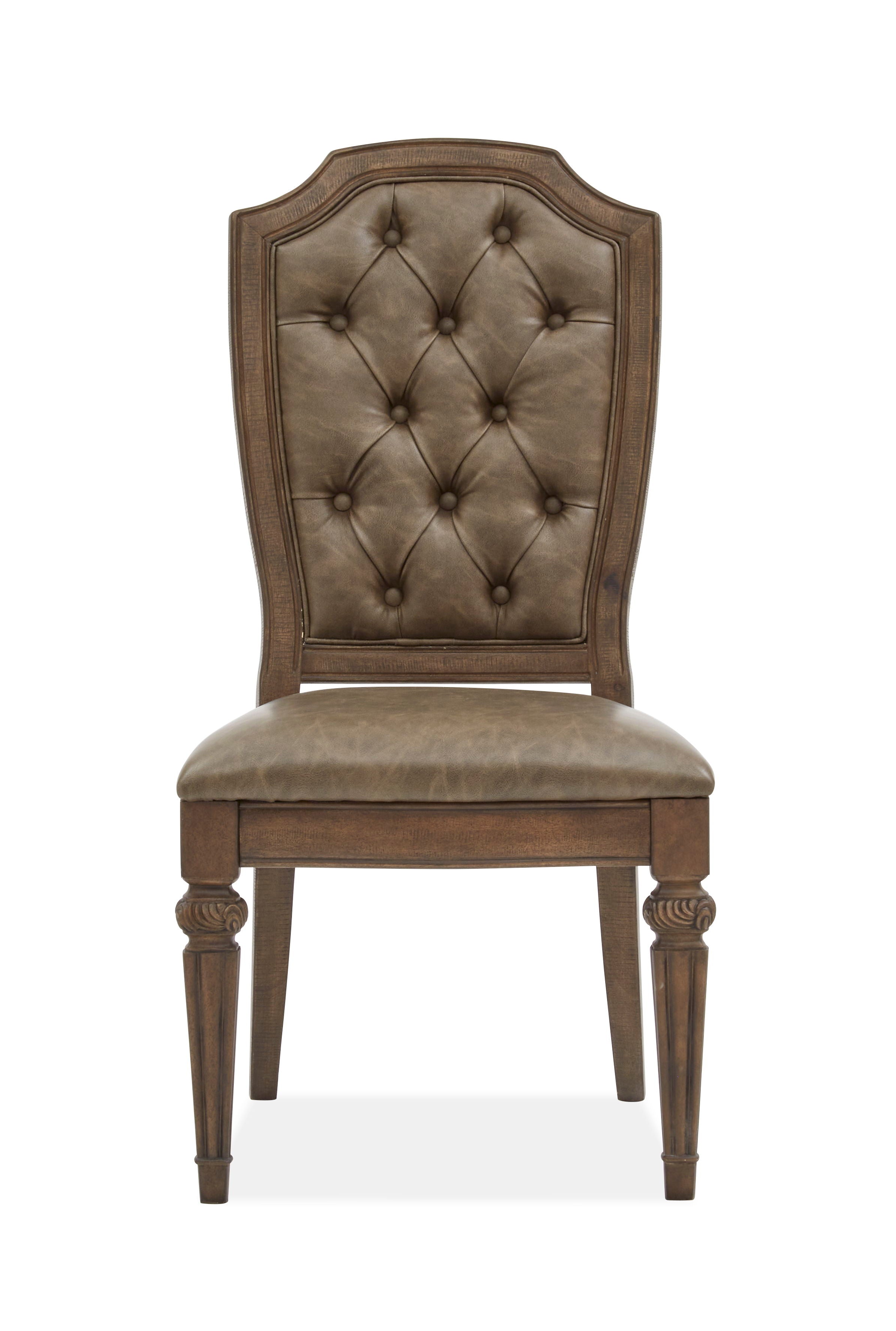 Durango - Wood Dining Side Chair With Upholstered Seat and Back (Set of 2) - Willadeene Brown - Premium Chair Sets from Magnussen Furniture - Just $1185! Shop now at brett interiors