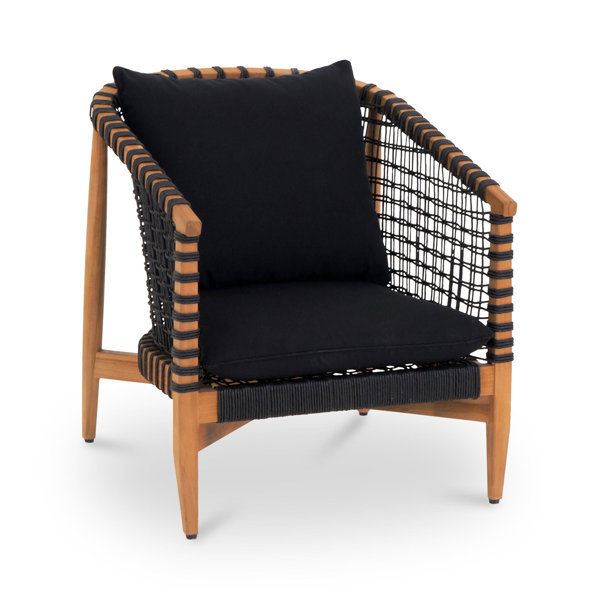 Kuna - Outdoor Lounge Chair - Black - Premium Lounge Chairs from Moe's Home Collection - Just $2497.50! Shop now at brett interiors