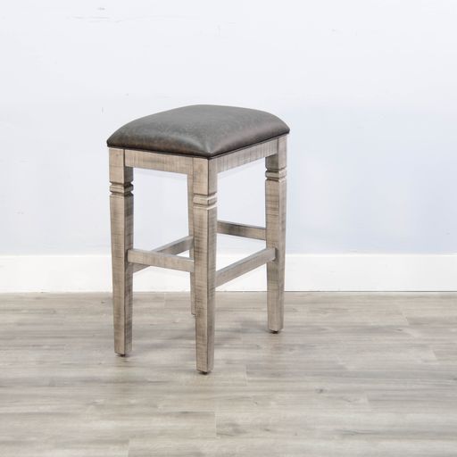 Alpine - 30" Stool With Cushion Seat - Brown / Black - Premium Bar Height (28"-30") from Sunny Designs - Just $150! Shop now at brett interiors