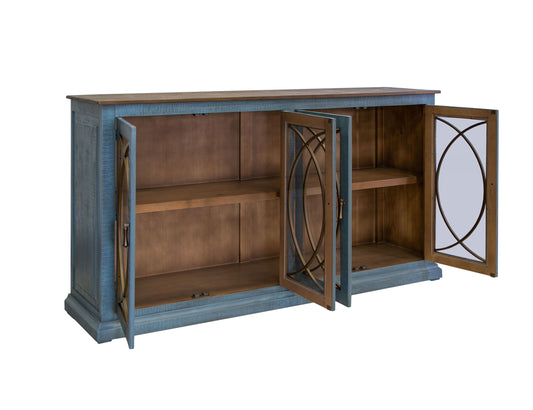 Marlin - Console - Vintage Blue - Premium TV Stands from International Furniture Direct - Just $1312.50! Shop now at brett interiors