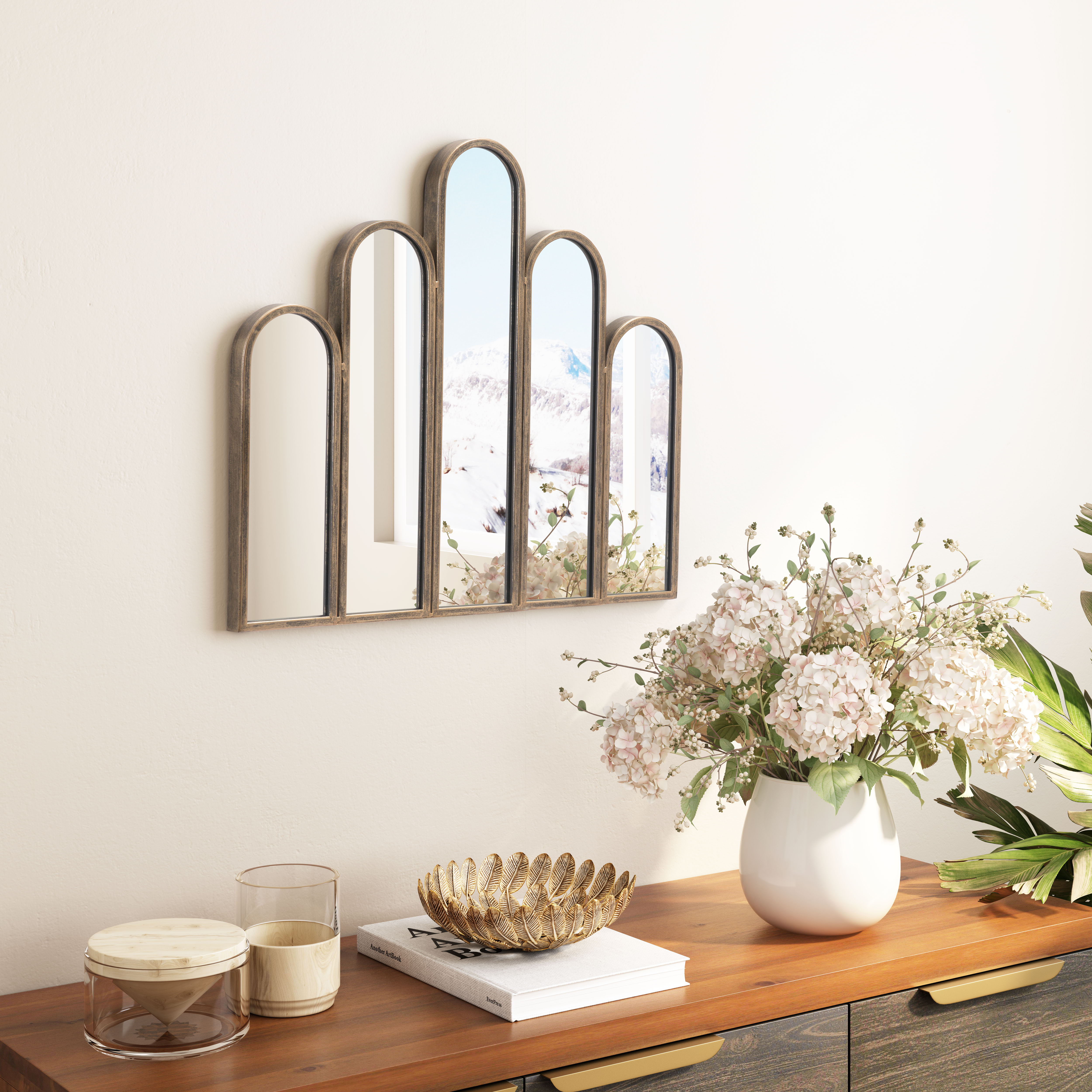 Fountain - Mirror - Antique Gold - Premium Antique Mirrors from Zuo Modern - Just $325! Shop now at brett interiors