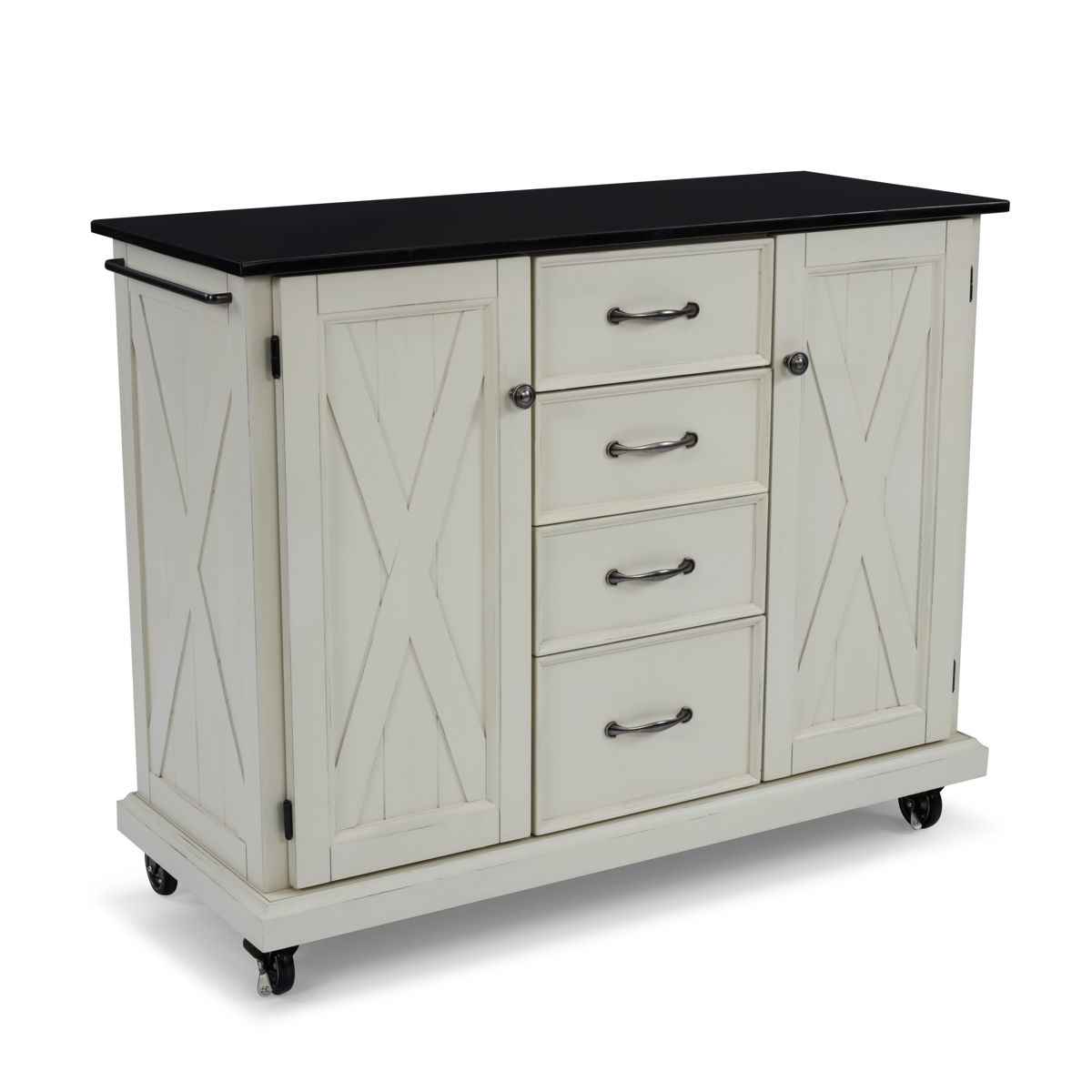 Bay Lodge - Kitchen Cart - Wood - White - 35.5" - Premium Bars & Bar Carts from Homestyles - Just $1574.98! Shop now at brett interiors