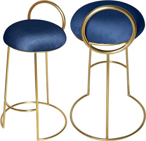 Ring - Counter Stool with Gold Legs - Premium Counter Height (24"-27") from Meridian Furniture - Just $362.50! Shop now at brett interiors