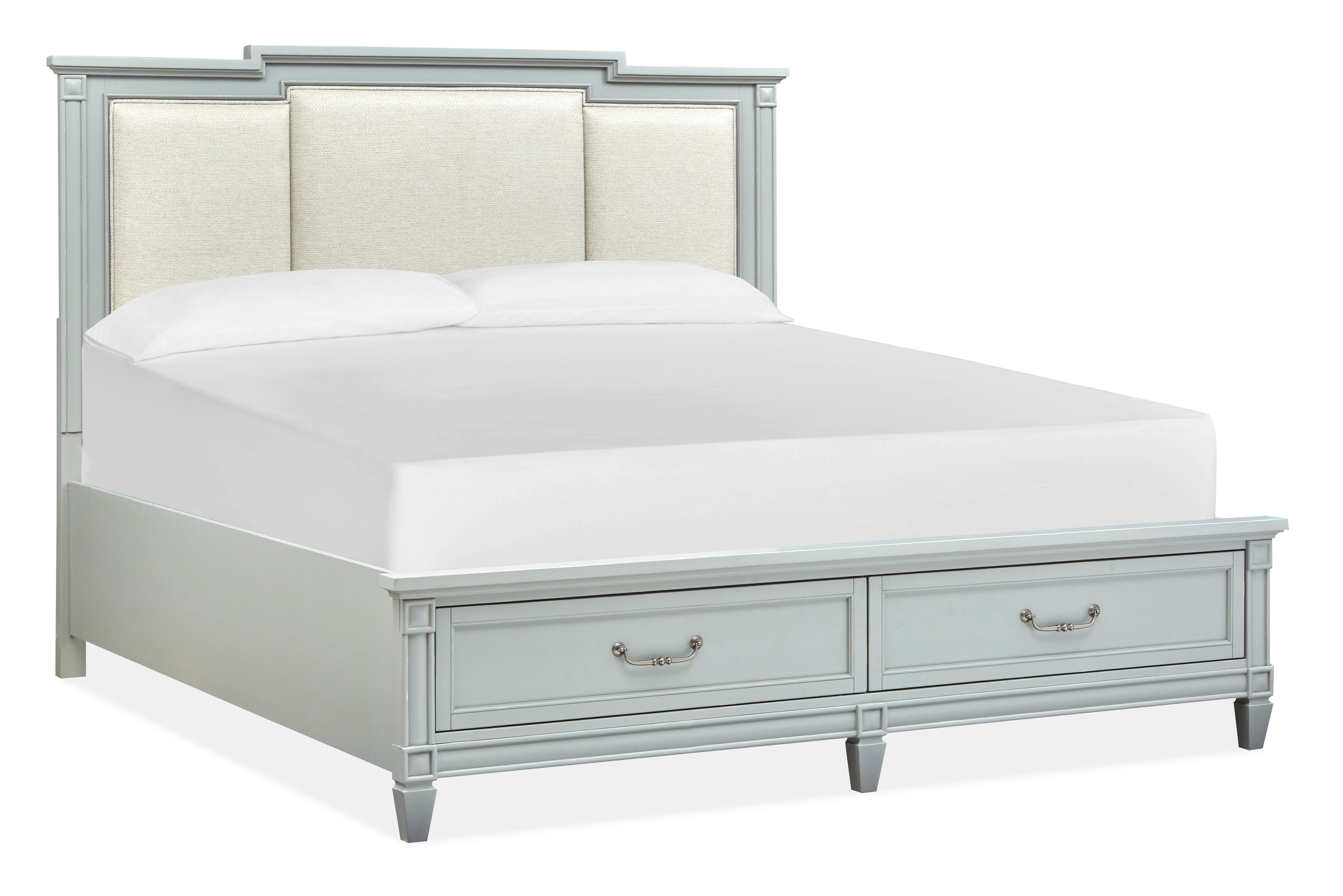 Glenbrook - Complete Panel Storage Bed With Upholstered Headboard - Premium Storage Beds from Magnussen Furniture - Just $1557! Shop now at brett interiors