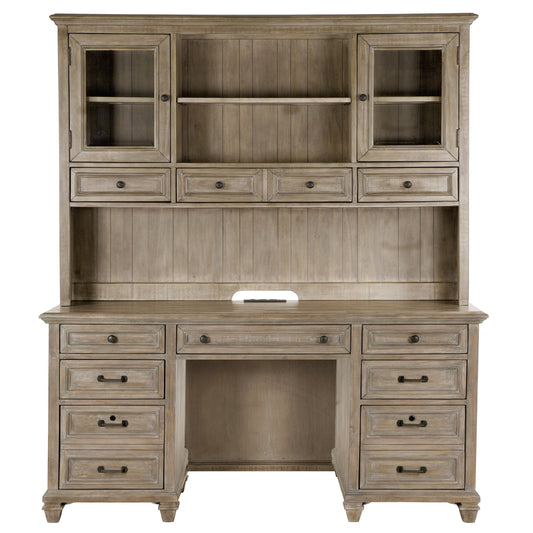 Lancaster - Credenza With Hutch - Dove Tail Grey - Premium Credenzas & Hutches from Magnussen Furniture - Just $3708! Shop now at brett interiors