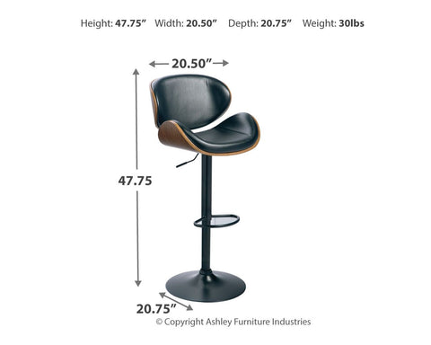 Bellatier - Adjustable Height Barstool - Premium Adjustable Height from Signature Design by Ashley® - Just $222.35! Shop now at brett interiors