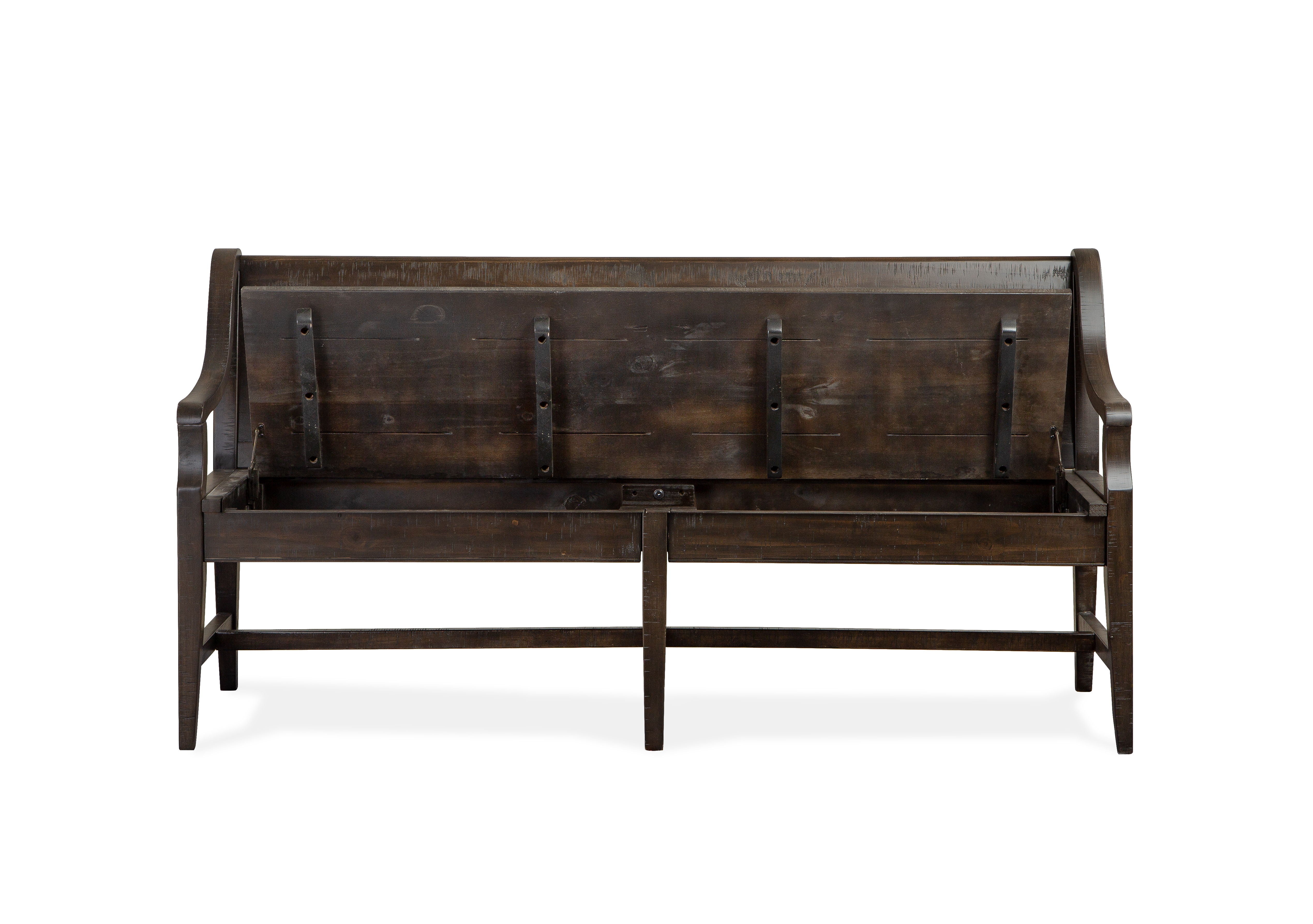 Westley Falls - Bench With Back - Graphite - Premium Dining Benches from Magnussen Furniture - Just $922.50! Shop now at brett interiors