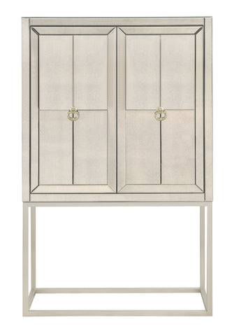 Margot - Two Door Bar Cabinet - Bette Mirror / Gold - Premium Wine Cabinets from Coast2Coast Home - Just $4537.50! Shop now at brett interiors