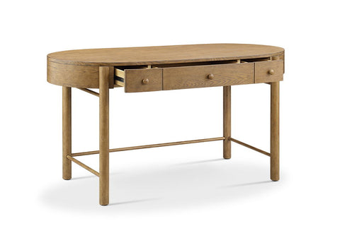 Hadleigh Brown - Oval Writing Desk - Honey - Premium Writing Desks from Magnussen Furniture - Just $849! Shop now at brett interiors