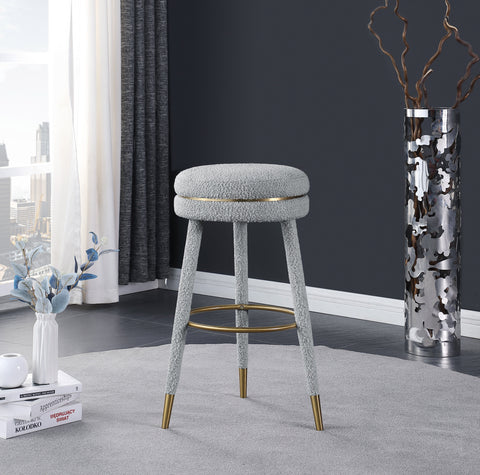 Coral - Bar Stool - Gray - Premium Bar Height (28"-30") from Meridian Furniture - Just $375! Shop now at brett interiors