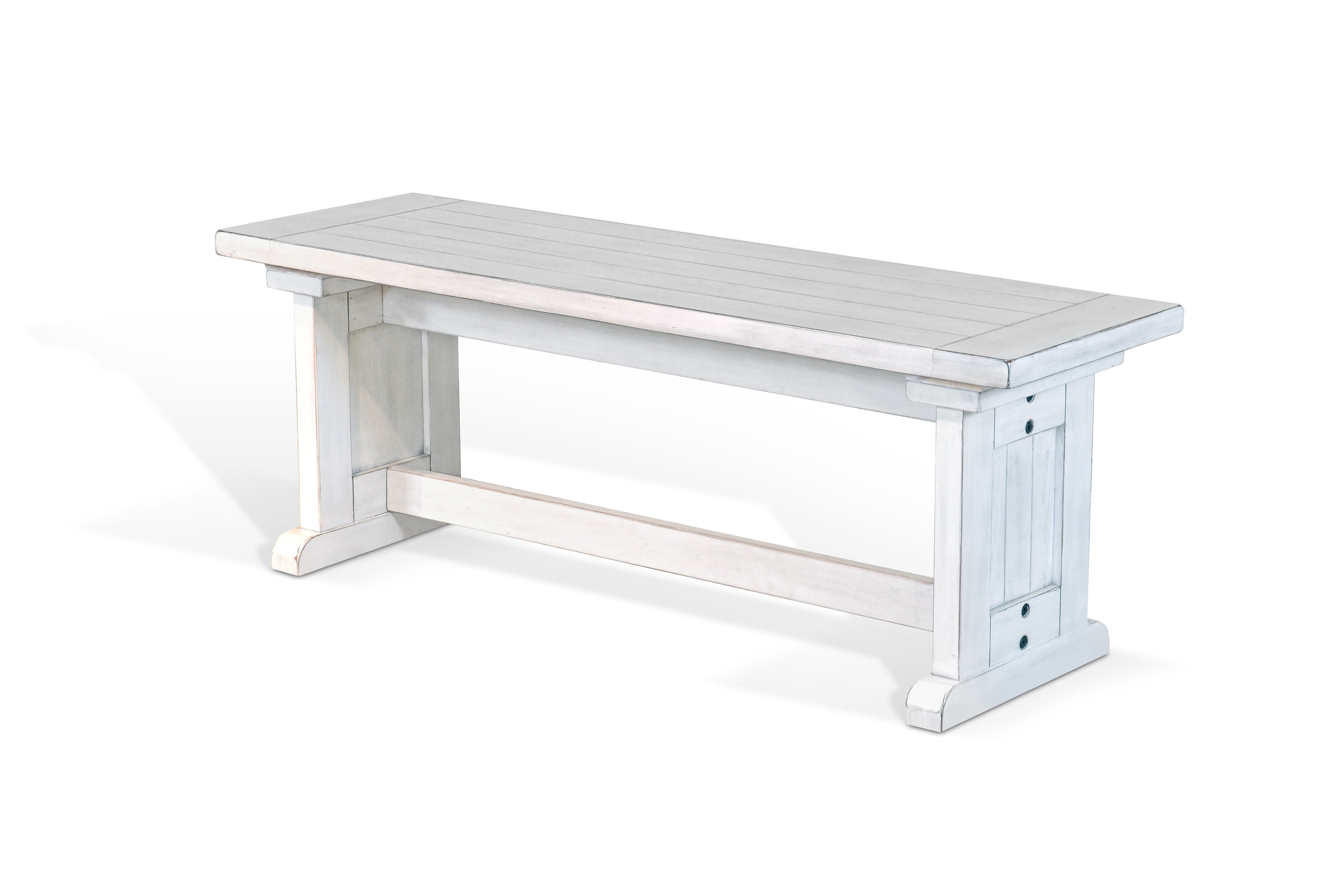 Bayside - Side Bench - White - Premium Dining Benches from Sunny Designs - Just $211! Shop now at brett interiors