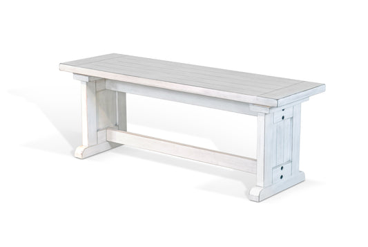 Bayside - Side Bench - White - Premium Dining Benches from Sunny Designs - Just $211! Shop now at brett interiors