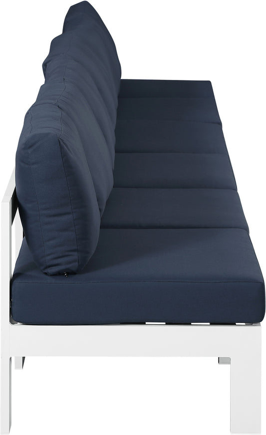 Nizuc - Outdoor Patio Modular Sofa Armless - Navy - Premium Sofas from Meridian Furniture - Just $5175! Shop now at brett interiors