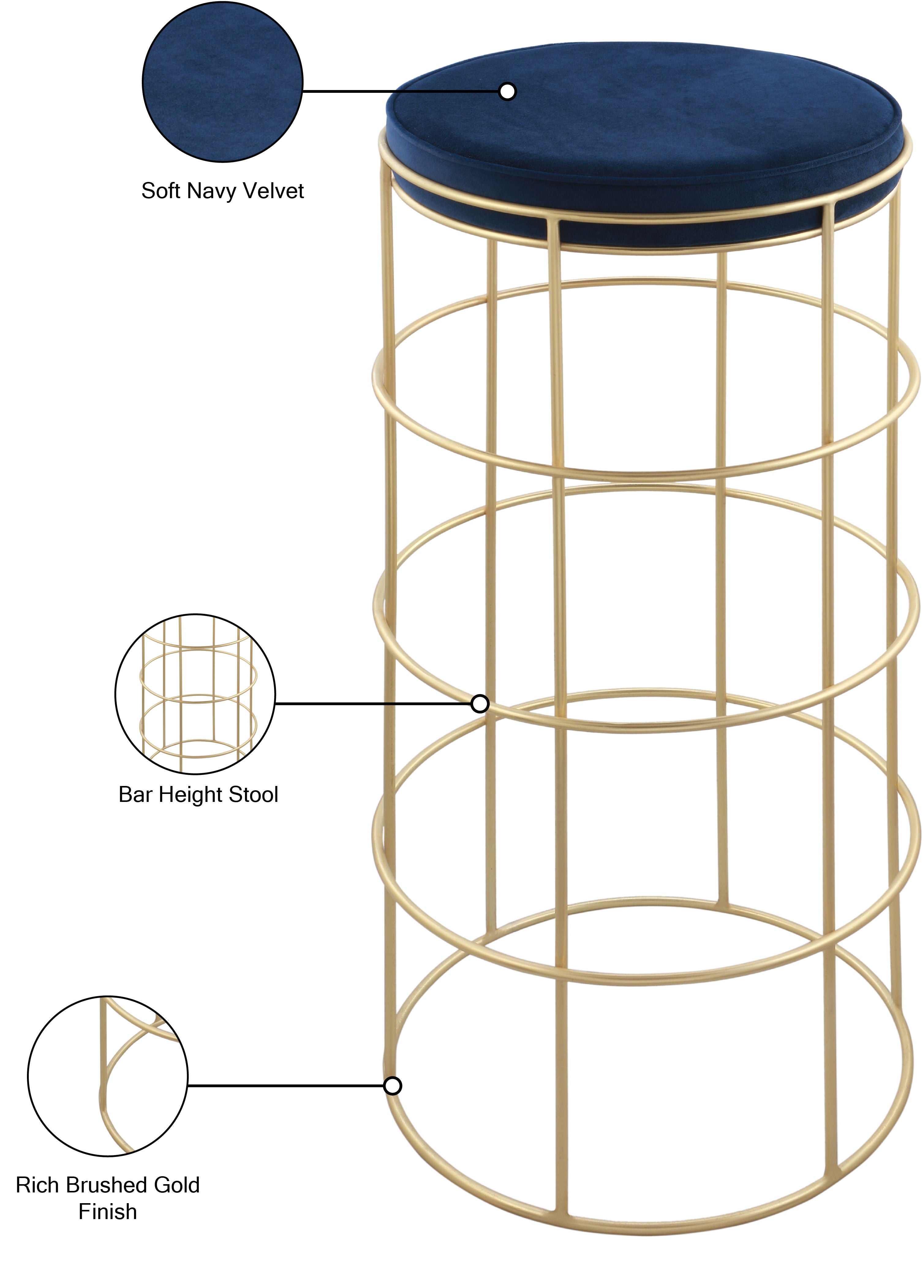 Rebar - Bar Stool - Premium Bar Height (28"-30") from Meridian Furniture - Just $262.50! Shop now at brett interiors