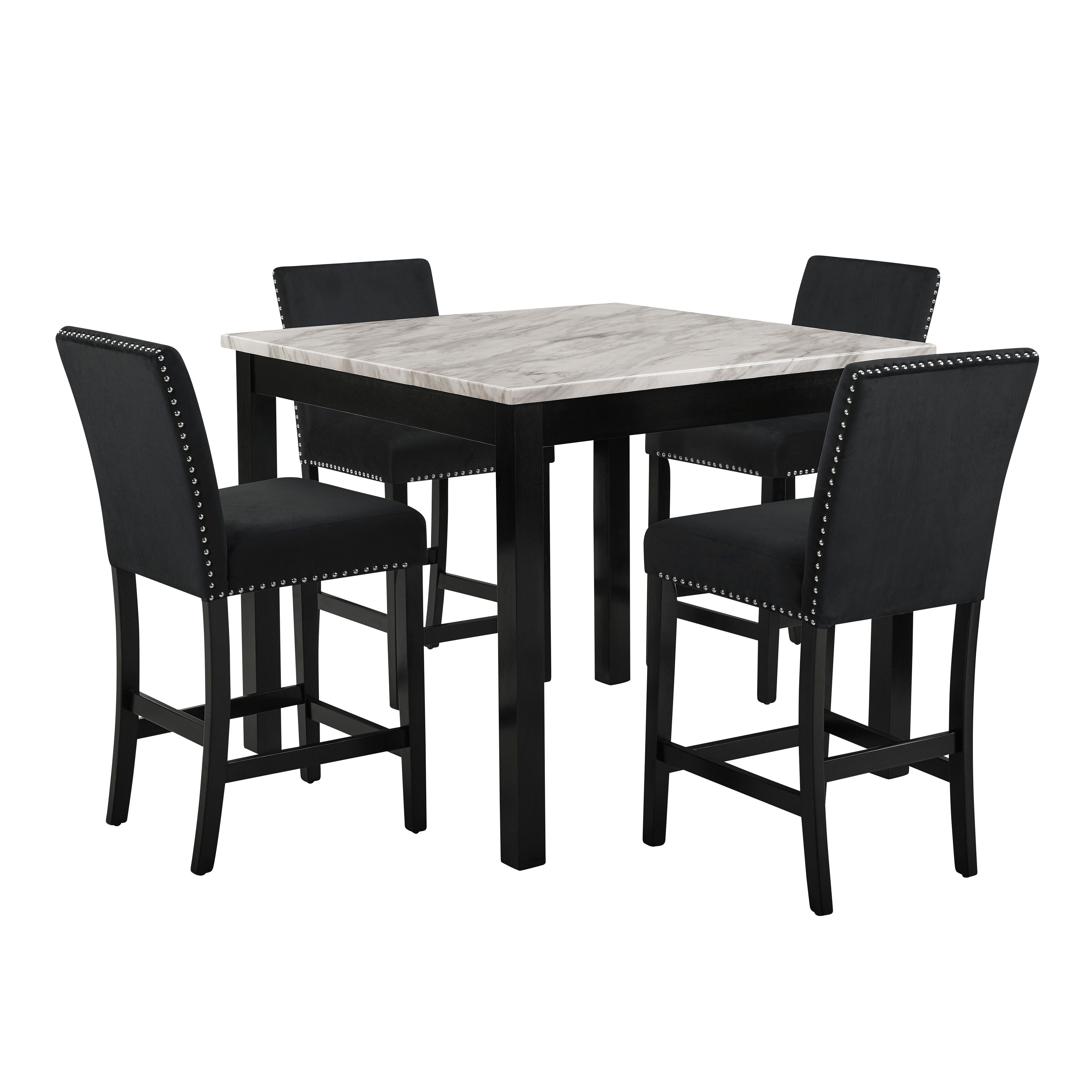 Celeste - Counter Table & 4 Chairs - Premium 5 Piece Dining Room Sets from New Classic - Just $747.50! Shop now at brett interiors