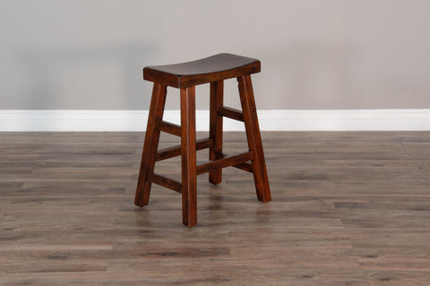 Santa Fe - Saddle Seat Stool With Wood Seat - Premium Counter Height (24"-27") from Sunny Designs - Just $112! Shop now at brett interiors