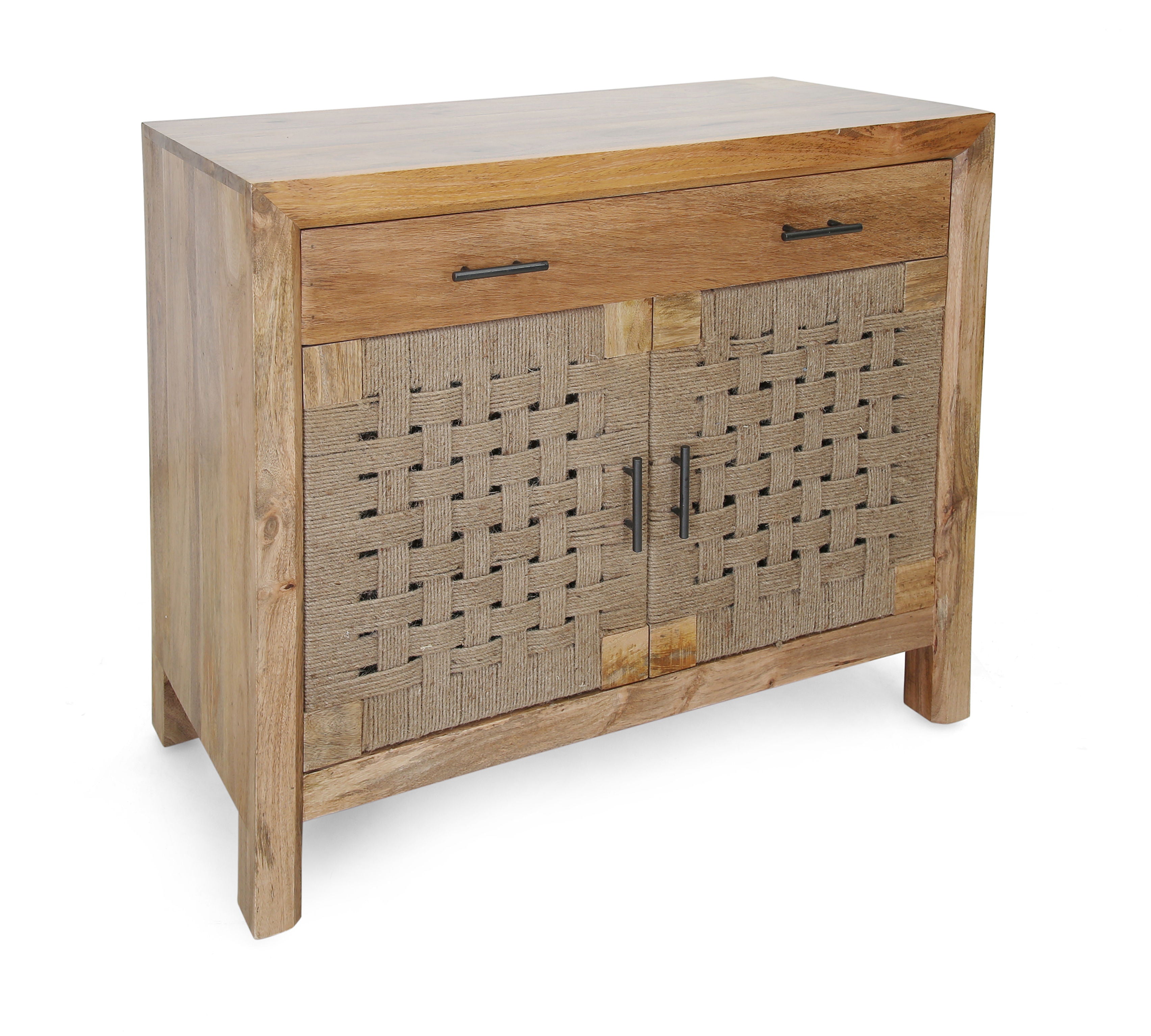 Griffith - Two Door One Drawer Cabinet - Augustine Brown / Jute - Premium Accent Cabinets from Coast2Coast Home - Just $2062.50! Shop now at brett interiors