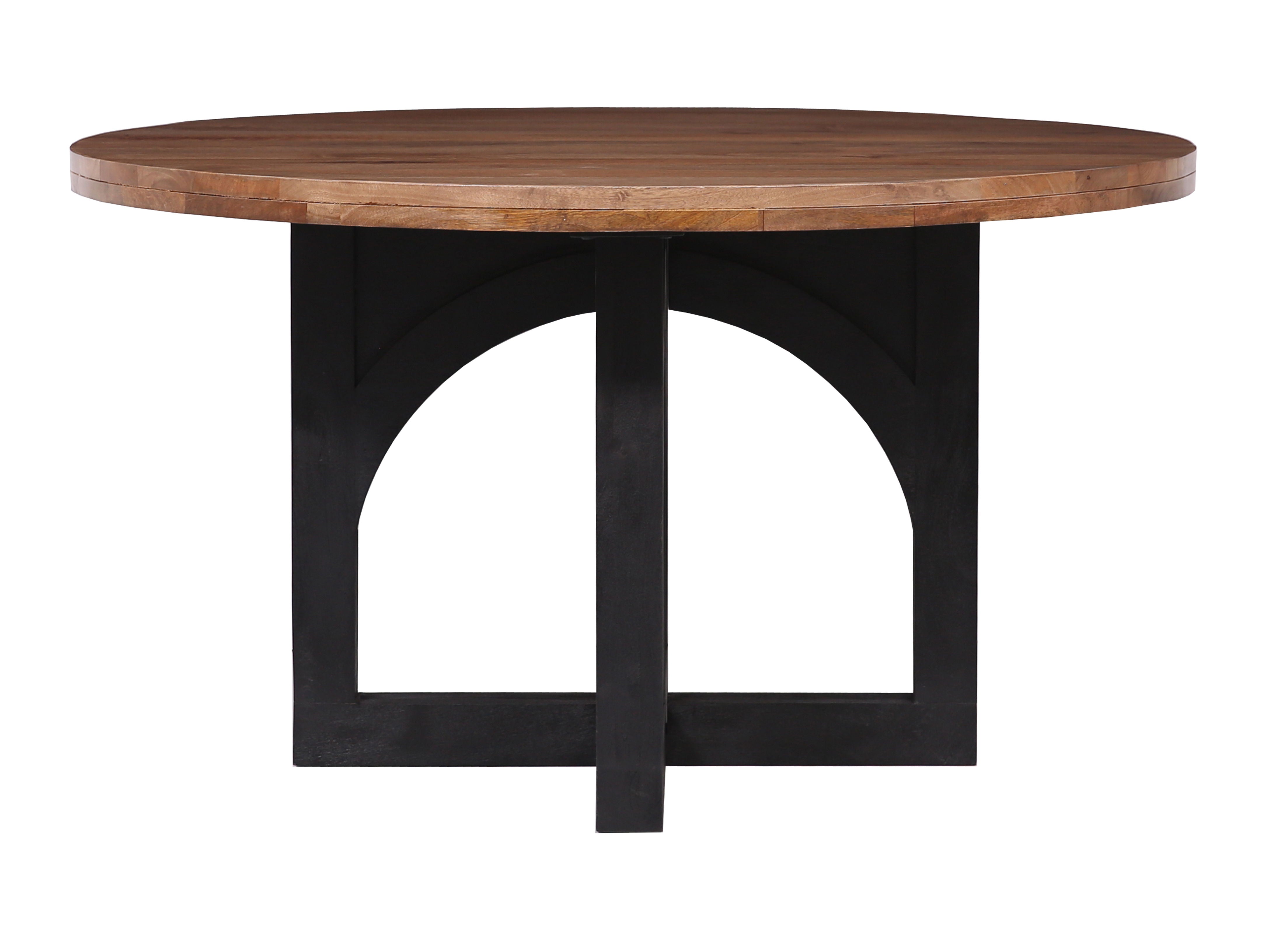 Gateway - Round Dining Table (2 Cartons) - Natural / Black - Premium Dining Tables from Coast2Coast Home - Just $3465! Shop now at brett interiors