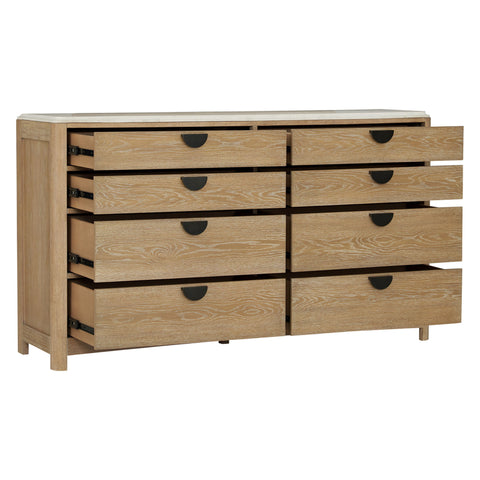 Escape - Bedroom 8 Drawer Dresser - Glazed Natural Oak - Premium Dressers from Parker House - Just $1372.50! Shop now at brett interiors