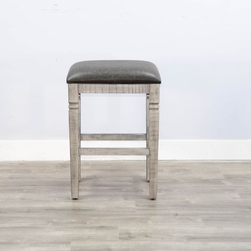 Alpine - 30" Stool With Cushion Seat - Brown / Black - Premium Bar Height (28"-30") from Sunny Designs - Just $150! Shop now at brett interiors