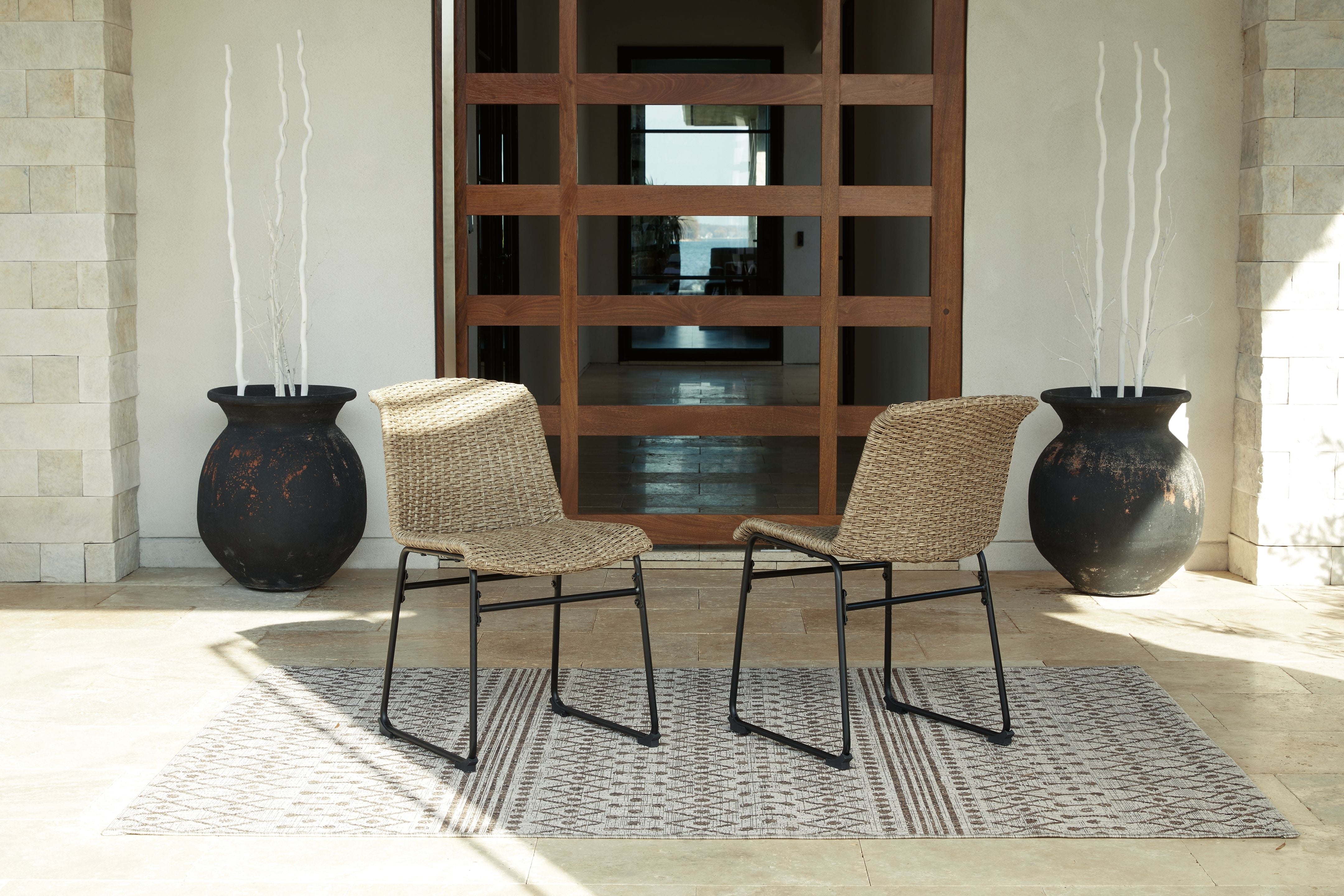 Amaris - Brown / Black - Chair (Set of 2) - Premium Chair Sets from Ashley Furniture - Just $254.10! Shop now at brett interiors