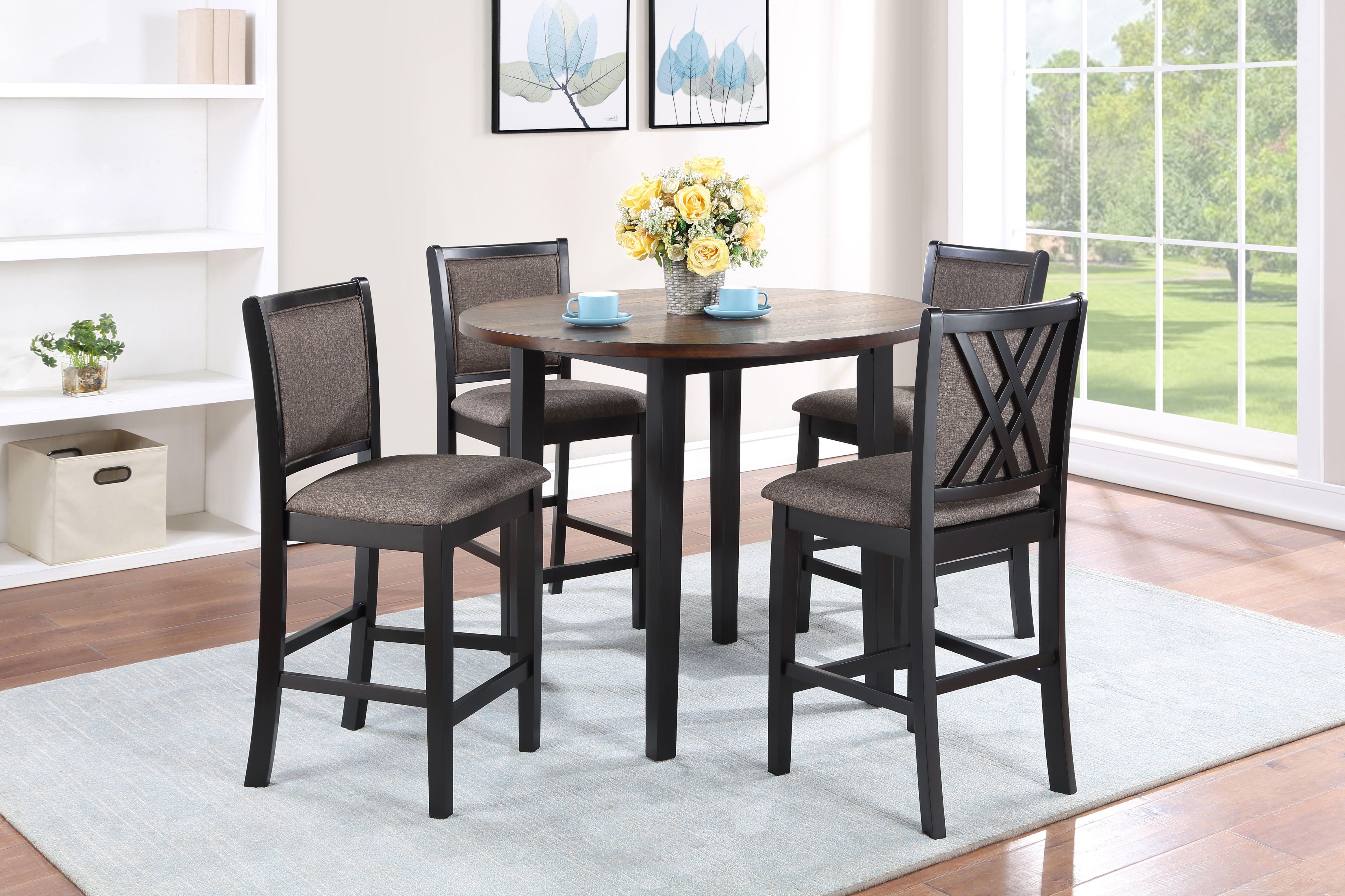 Potomac - Counter Chair (Set of 2) - Black - Premium Chair Sets from New Classic - Just $230! Shop now at brett interiors