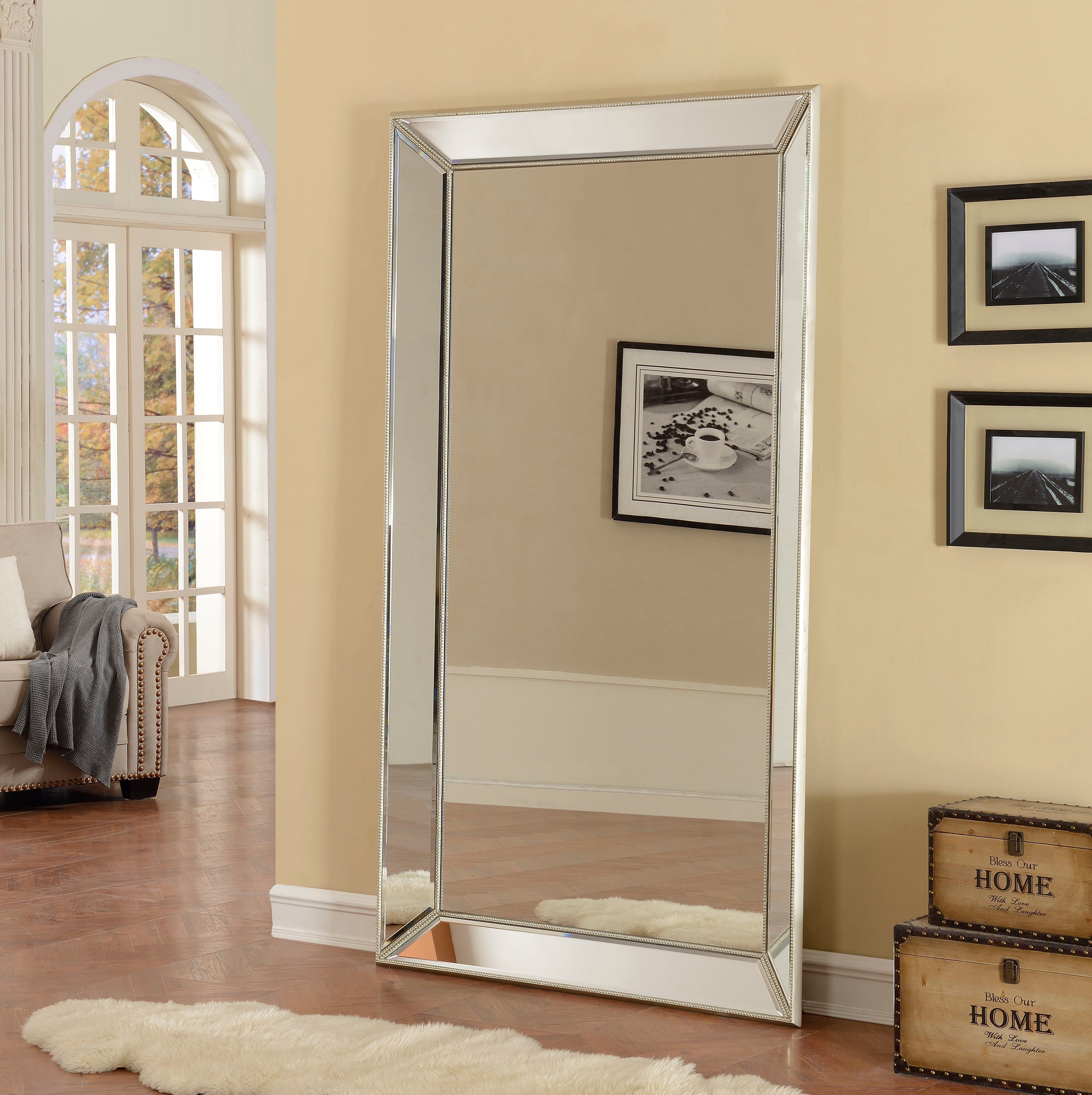 Tae - Rectangular Floor Mirror - Maria Champagne Gold - Premium Floor Mirrors from Coast2Coast Home - Just $2887.50! Shop now at brett interiors