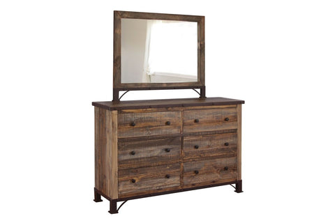 Antique - Mirror - Multicolor - Premium Bedroom Mirrors from International Furniture Direct - Just $297.50! Shop now at brett interiors