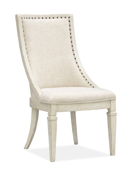 Newport - Dining Arm Chair With Upholstered Seat & Back (Set of 2) - Alabaster - Premium Chair Sets from Magnussen Furniture - Just $820! Shop now at brett interiors