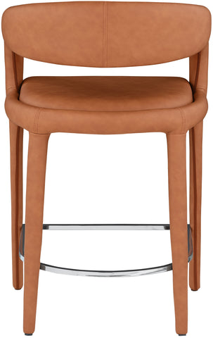 Sylvester - Stool - Cognac - Premium Adjustable Height from Meridian Furniture - Just $575! Shop now at brett interiors