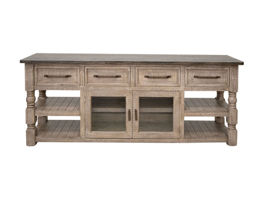 Natural Stone - TV Stand - Taupe Brown - Premium TV Stands from International Furniture Direct - Just $1537.50! Shop now at brett interiors