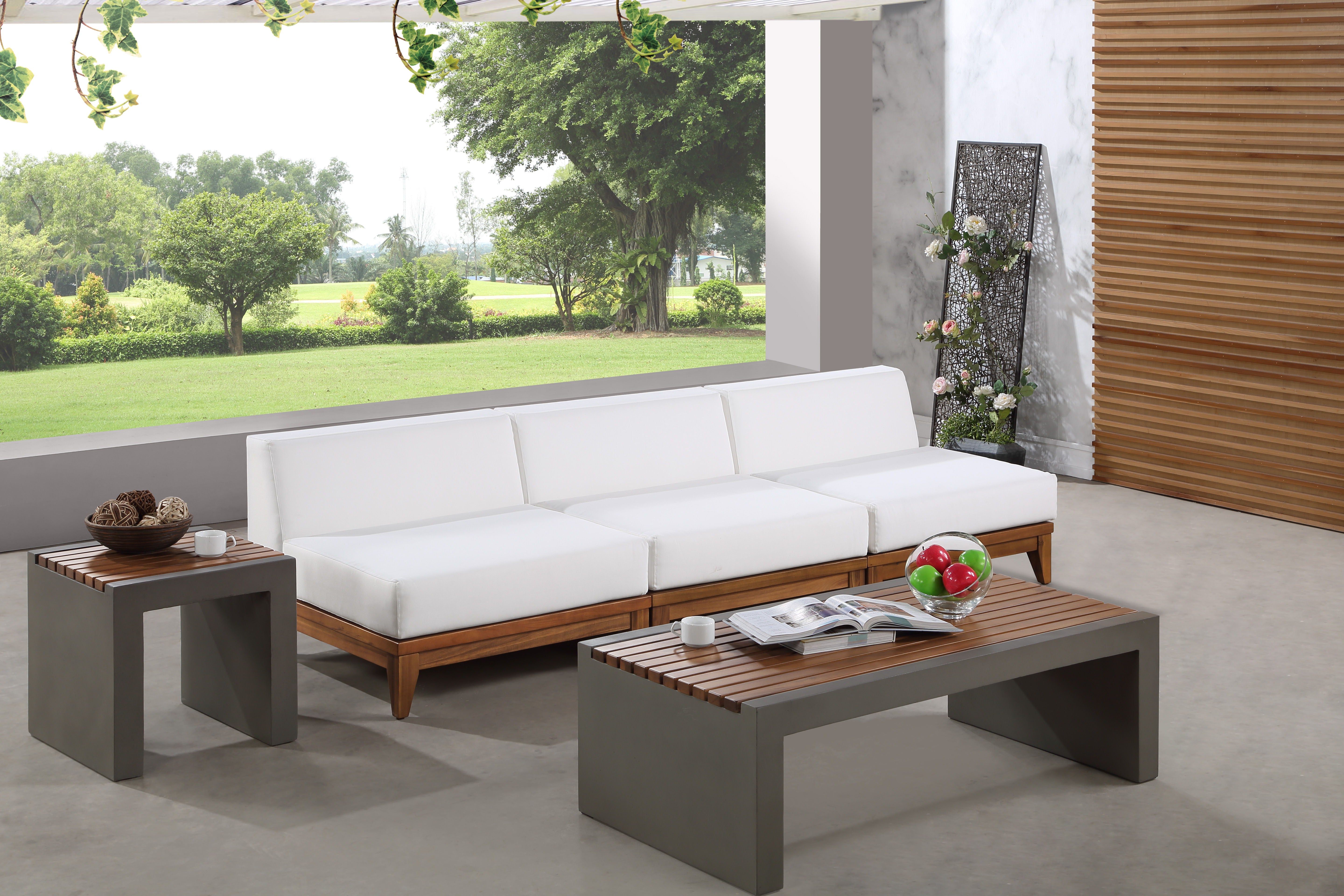 Rio - Modular Sofa - Off White - Wood - Premium Sofas from Meridian Furniture - Just $3712.50! Shop now at brett interiors