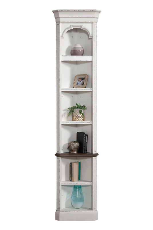 Provence - Outside Corner Bookcase - Vintage Alabaster - Premium Corner Bookcases from Parker House - Just $762.50! Shop now at brett interiors