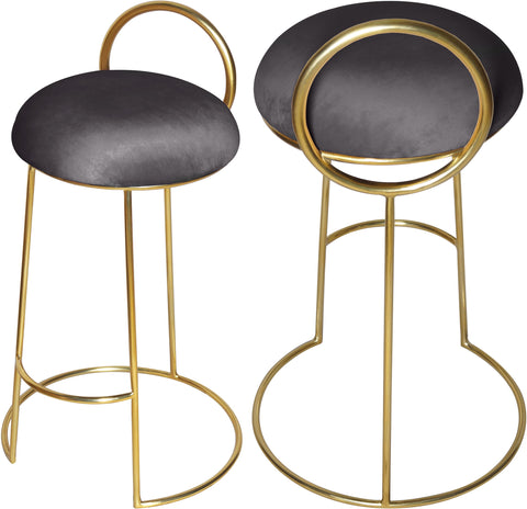 Ring - Counter Stool with Gold Legs - Premium Counter Height (24"-27") from Meridian Furniture - Just $362.50! Shop now at brett interiors