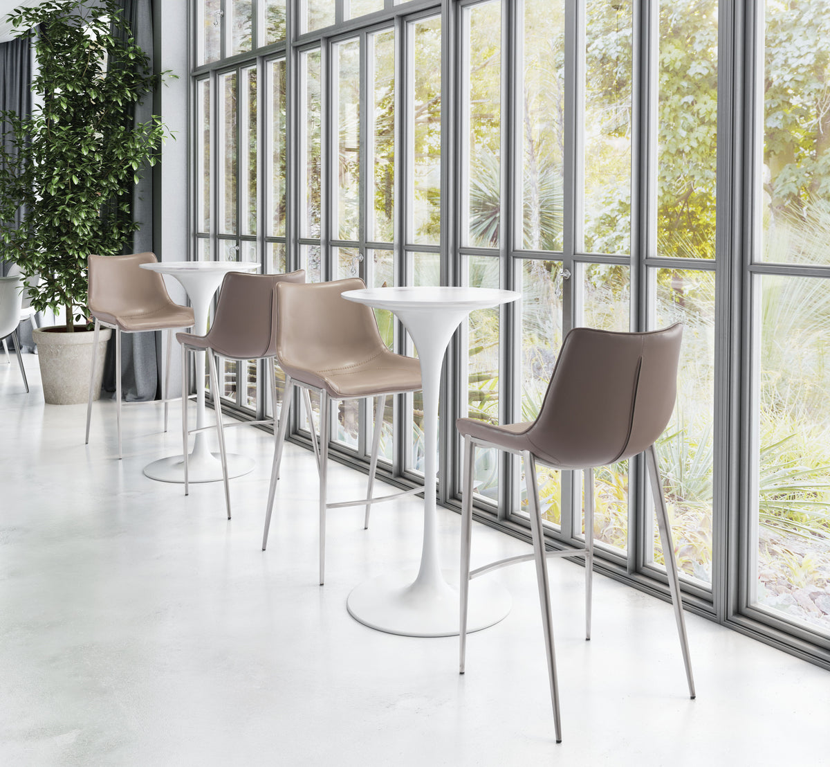 Magnus - Bar Chair (Set of 2) - Premium Chair Sets from Zuo Modern - Just $1600! Shop now at brett interiors