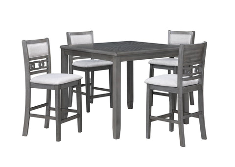 Gia - Square Counter Table Set - Premium 5 Piece Dining Room Sets from New Classic - Just $597.50! Shop now at brett interiors