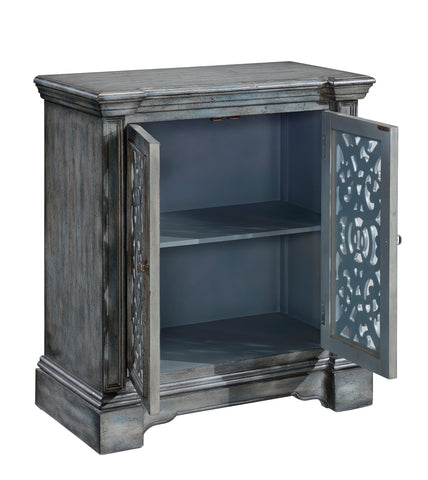 Harriet - Two Door Cabinet - Midvale Texture Gray Blue - Premium Accent Cabinets from Coast2Coast Home - Just $2062.50! Shop now at brett interiors