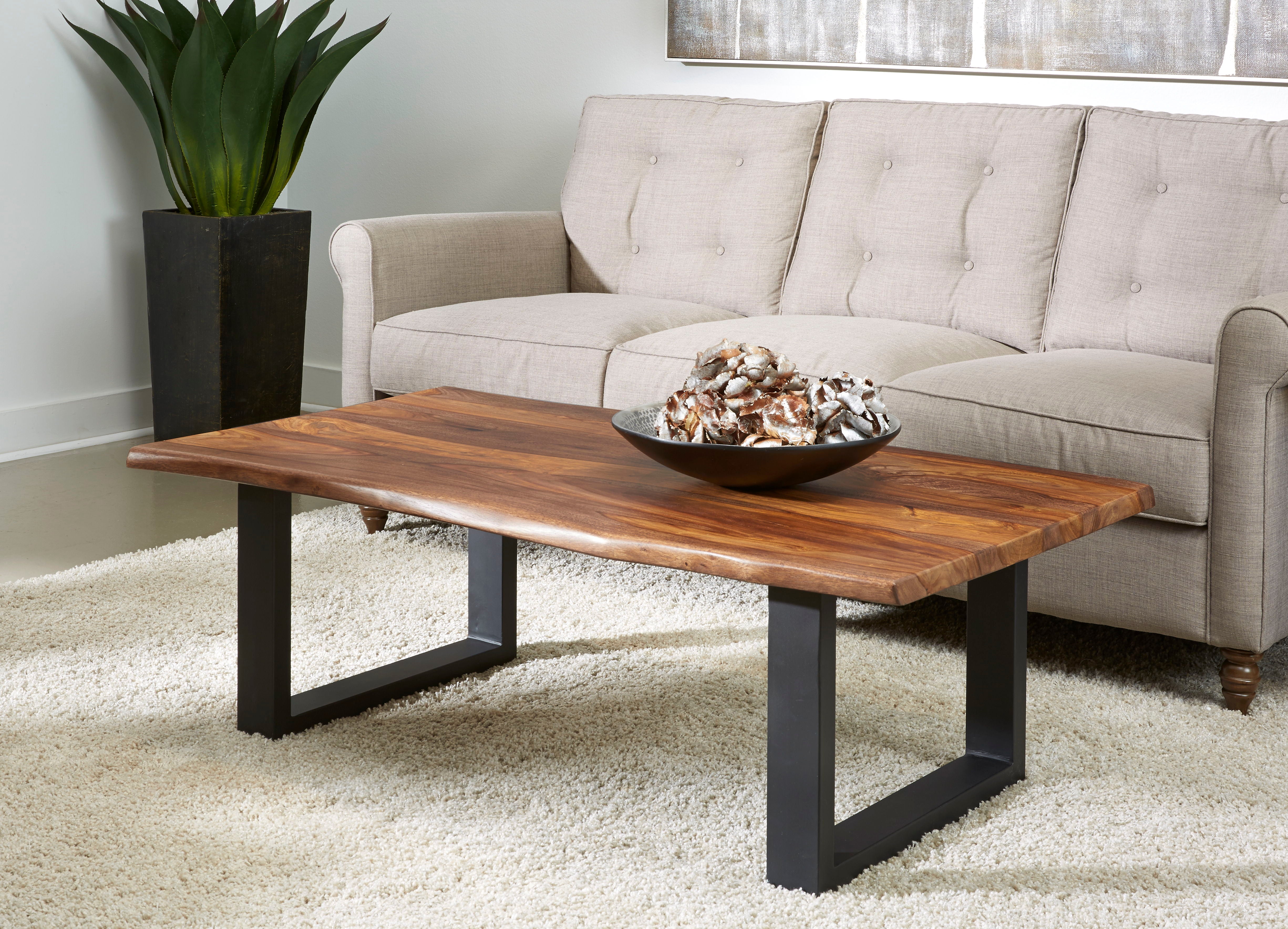 Brownstone II - Table With Natural Live Edge Top And Metal Base - Premium Dining Tables from Coast2Coast Home - Just $1320! Shop now at brett interiors