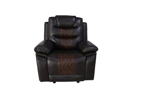 Nikko - Glider Recliner With Power Footrest - Brown - Premium Glider Chairs from New Classic - Just $685! Shop now at brett interiors