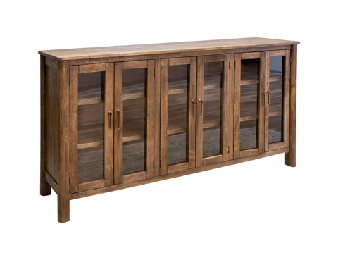 Olimpia - Console With 6 Doors - Towny Brown - Premium TV Stands from International Furniture Direct - Just $1122.50! Shop now at brett interiors