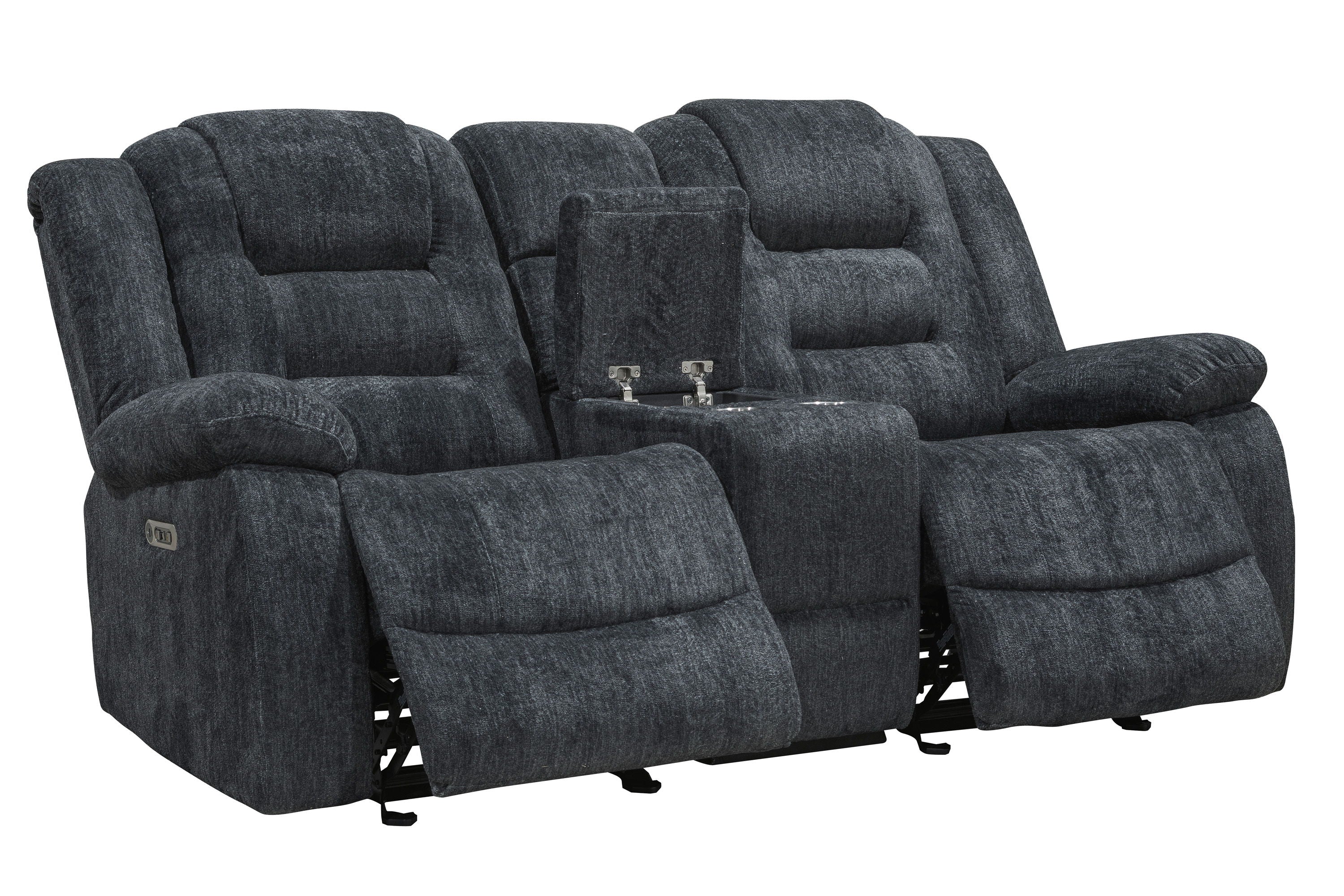 Bolton - Glider Reclining Console Loveseat - Misty Storm - Premium Reclining Loveseats from Parker Living - Just $872.50! Shop now at brett interiors