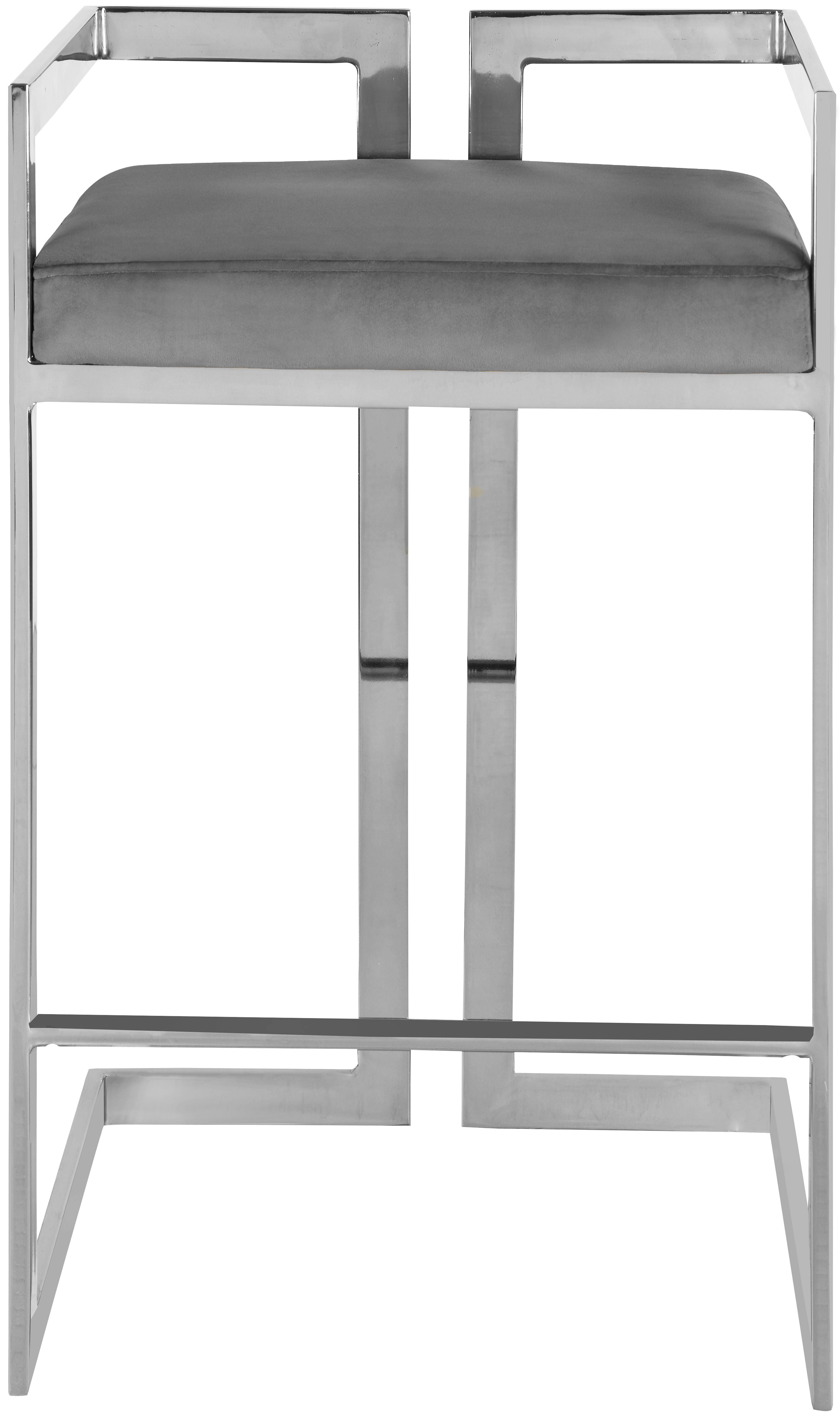 Ezra - Stool with Chrome Legs (Set of 2) - Premium Stool Sets from Meridian Furniture - Just $775! Shop now at brett interiors