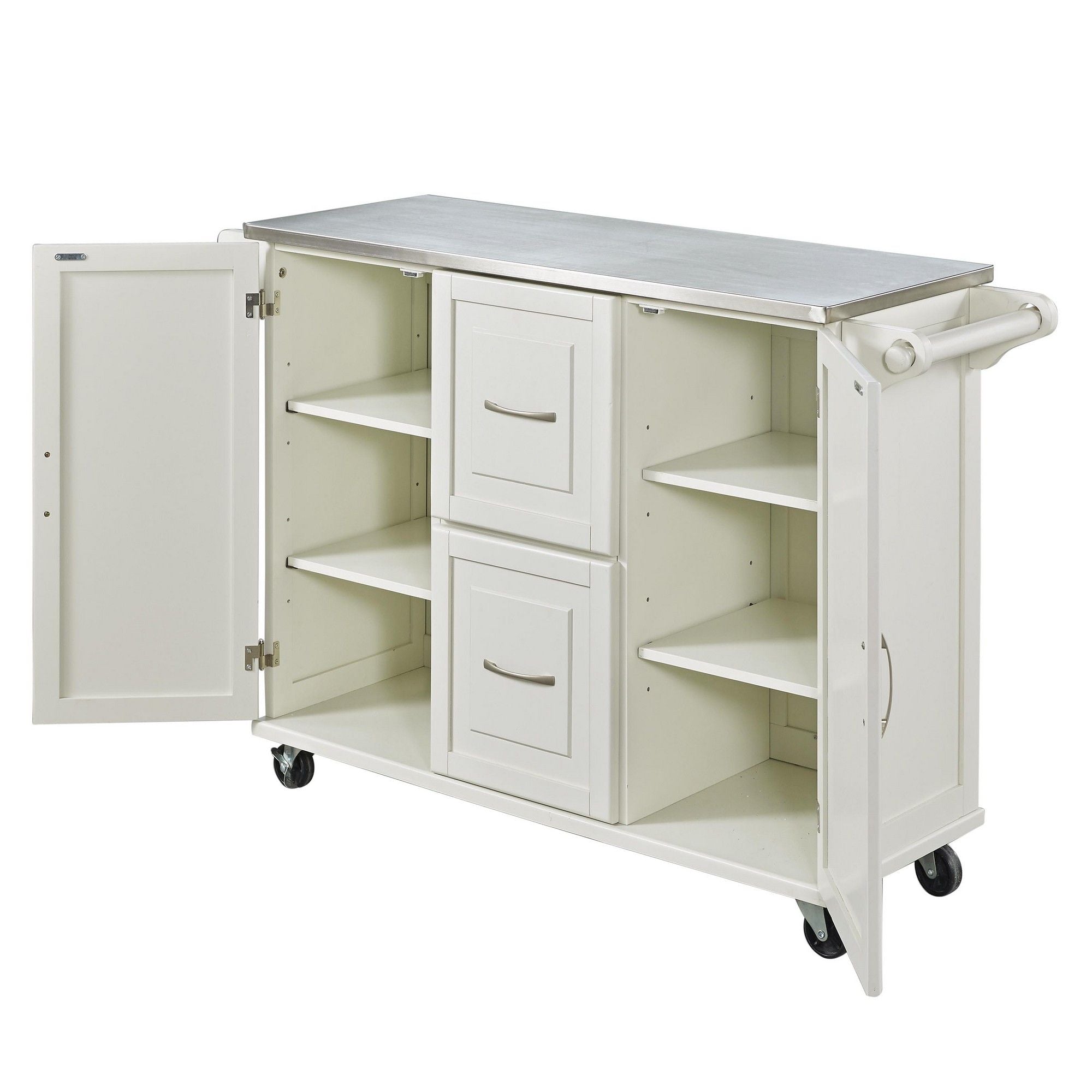 Blanche - Kitchen Cart - Steel Top - Premium Islands & Carts from Homestyles - Just $1299.98! Shop now at brett interiors