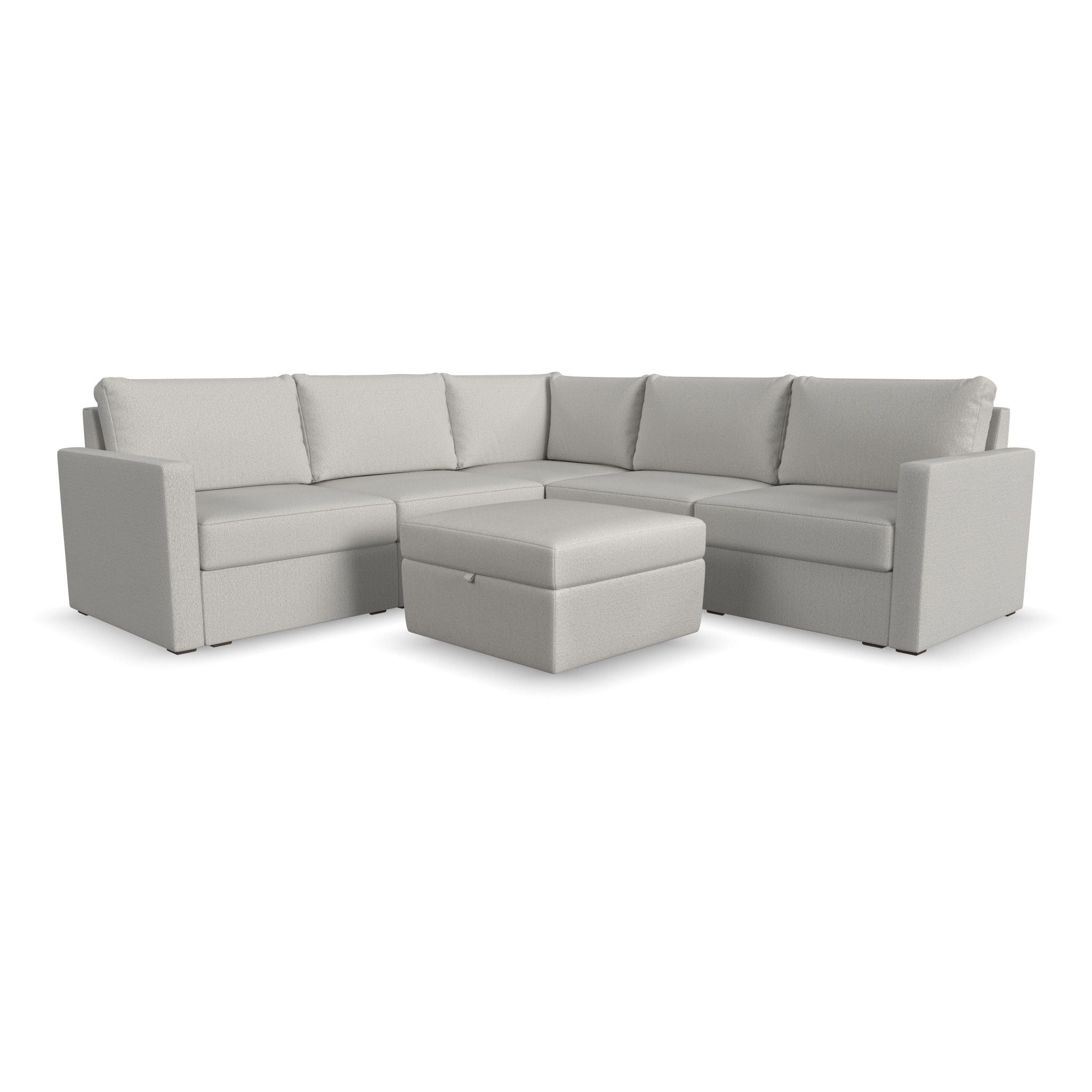 Flex - Sectional with Standard Arm and Storage Ottoman - Premium 2 Piece Living Room Sets from Homestyles - Just $11247.50! Shop now at brett interiors