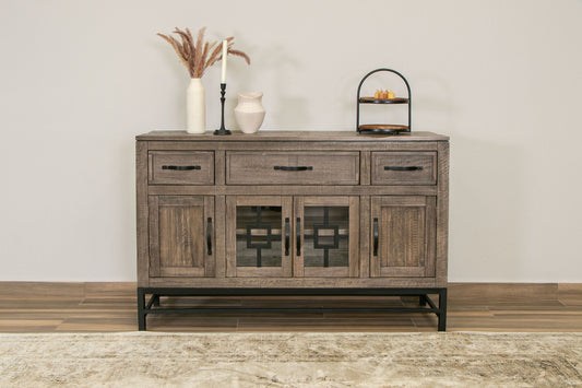 Blacksmith - Console - Truffle Brown / Oil Black - Premium TV Stands from International Furniture Direct - Just $1237.50! Shop now at brett interiors