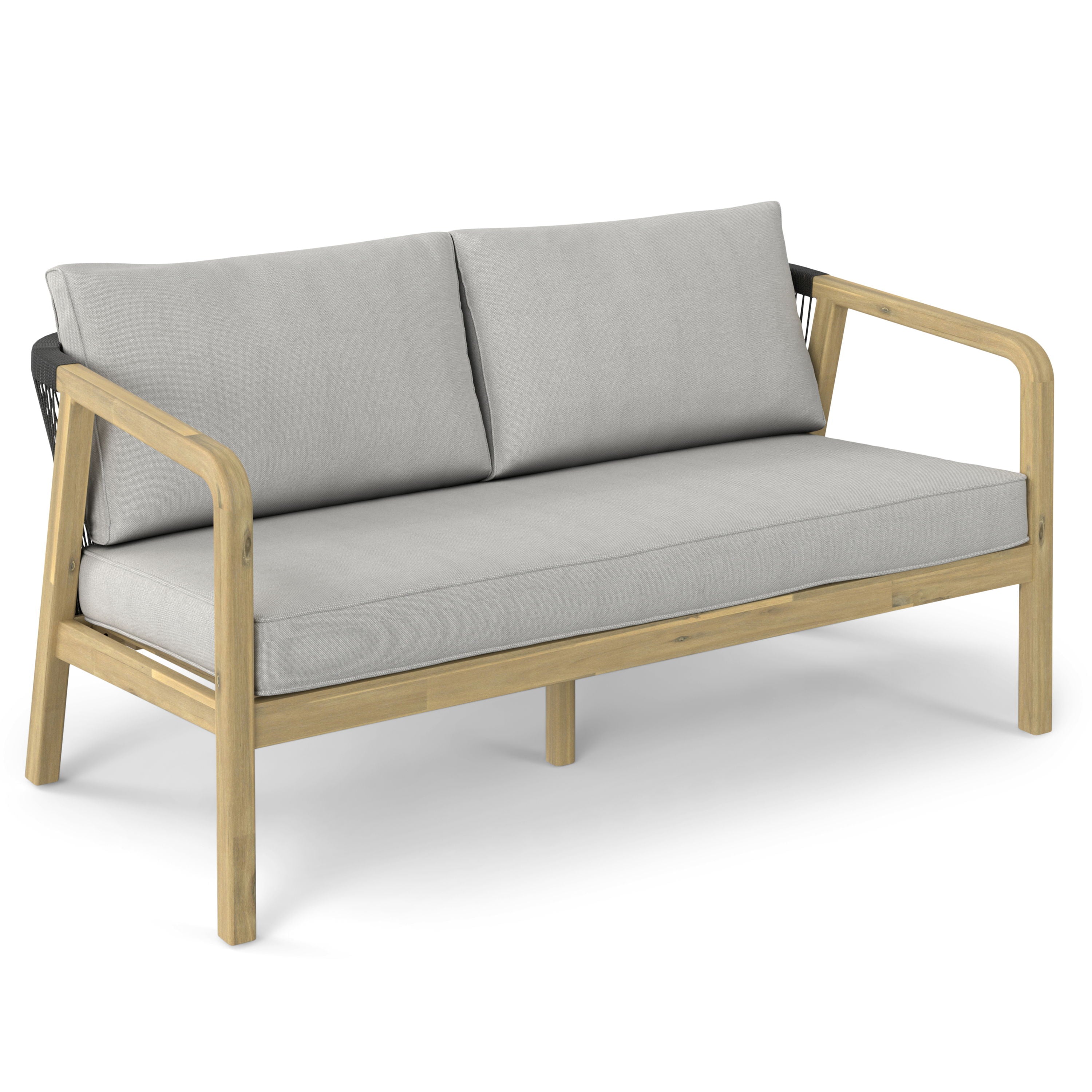 Palmetto - Outdoor Sofa - Stone Grey - Premium Sofas from Simpli Home - Just $1153! Shop now at brett interiors