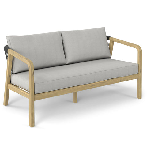 Palmetto - Outdoor Sofa - Stone Grey - Premium Sofas from Simpli Home - Just $1153! Shop now at brett interiors